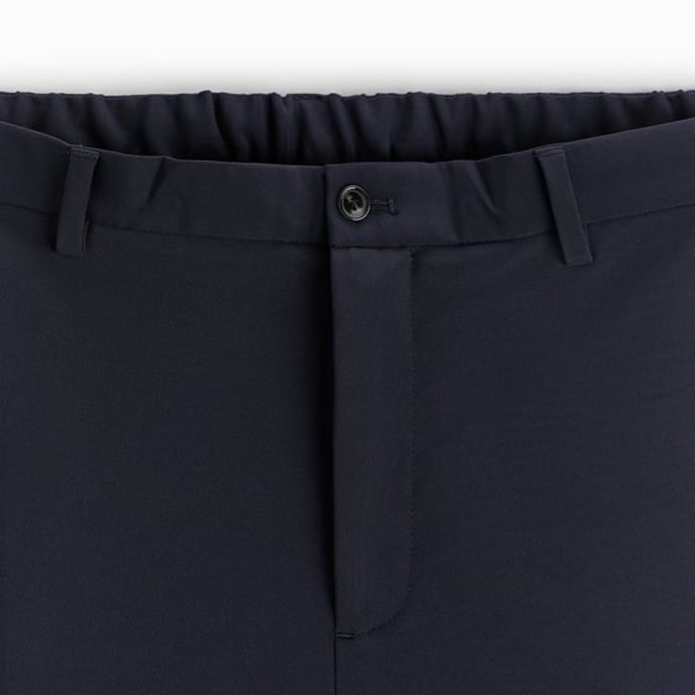 ZARA TECHNICAL SUIT TROUSERS (NAVY) (NWT) - Picture 2 of 5
